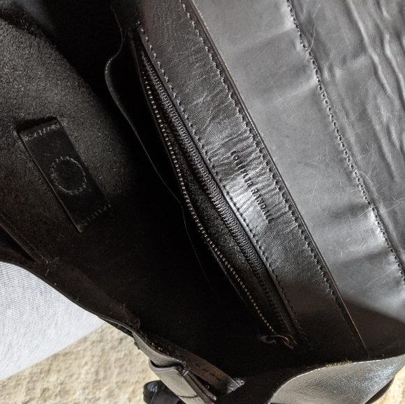 Loeffler Randall black leather backpack - Picture 5 of 7